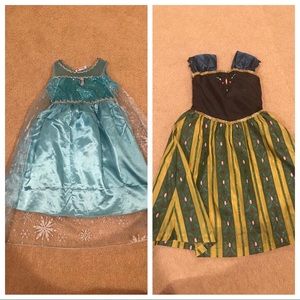 Girls Anna and Elsa dress bundle